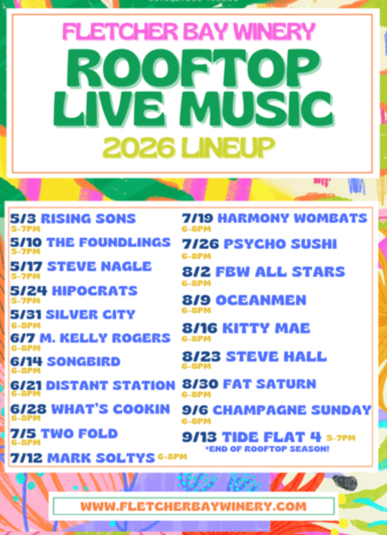 Fletcher Bay Winery Summer Live Music Series